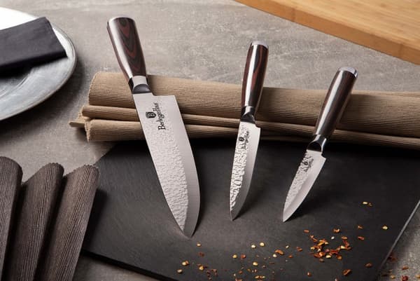 SÆT MED 3 BERLINGER HAUS BH-2486 SHINE BASALT KNIVE