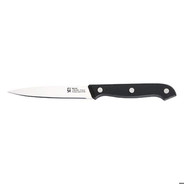 San Ignacio SG-4181 kökskniv och hållare set svart rostfritt stål 6 delar