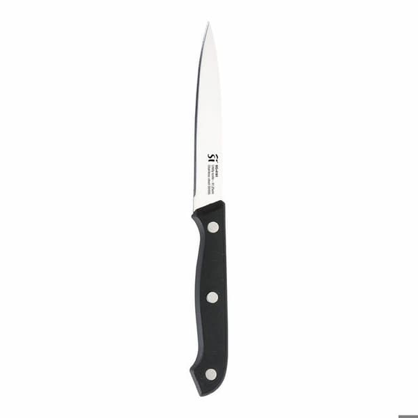 San Ignacio SG-4181 kökskniv och hållare set svart rostfritt stål 6 delar