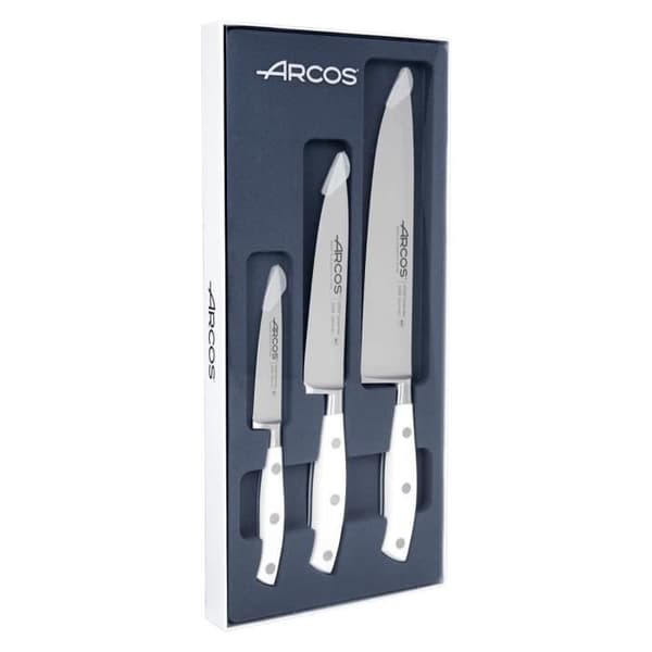 ARCOS Riviera Blanc - Box med 3 knivar