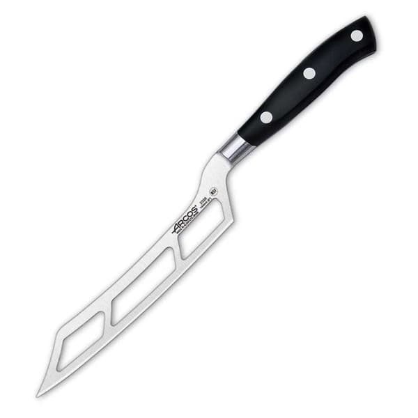 Ostkniv rostfritt stålblad 14,5 cm svart handtag Riviera-