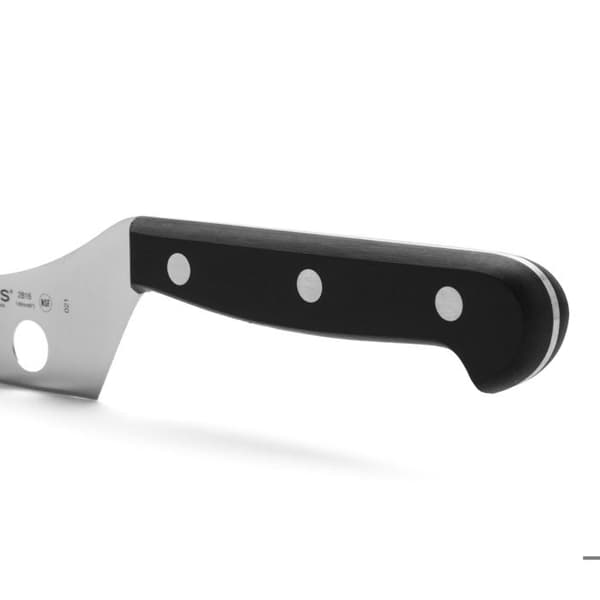 Arcos Universal Cheese Knife 281604 Nitrum Steel, med Mango Polyoxymethylene och 19 cm blad i fodral.