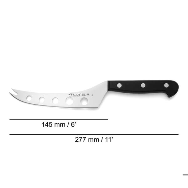 Arcos Universal Cheese Knife 281604 Nitrum Steel, med Mango Polyoxymethylene och 19 cm blad i fodral.