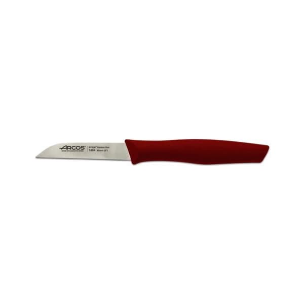Mondador Arcos Nova 188422 rostfritt stål Nitrum och mango Polypropenkniv, 8 cm rött blad med bladskydd och