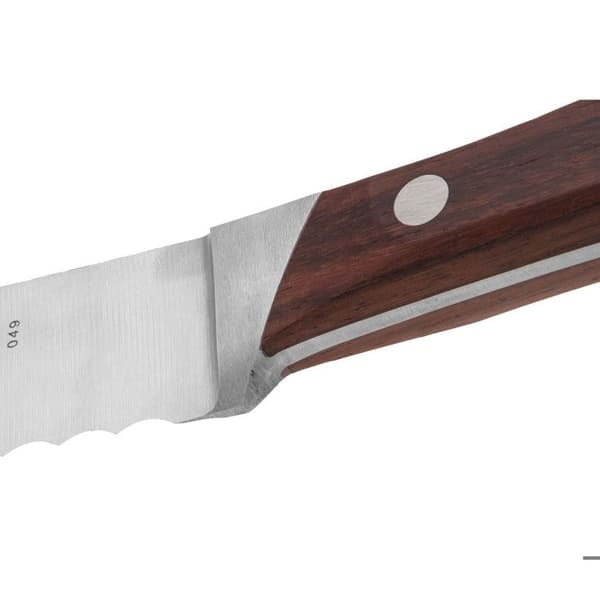 Brödkniv 20 cm tandat blad i rostfritt stål Natura träskaft