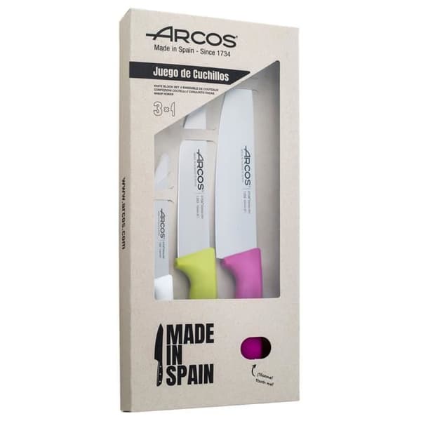 ARCOS Niza - Box med 3 köksknivar (110, 150, 200 mm)
