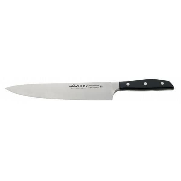 Kniv 25cm modell Chef Arcos Manhattan smidd Svart