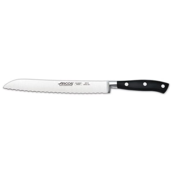 Brödkniv - ARCOS - Riviera - Sågtandad blad 20 cm i NITRUM förkromat stål
