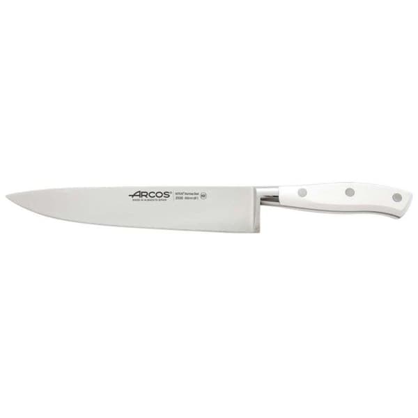 Kockkniv i stål - ARCOS - Riviera White - blad 20cm - rostfritt stål - POM-handtag