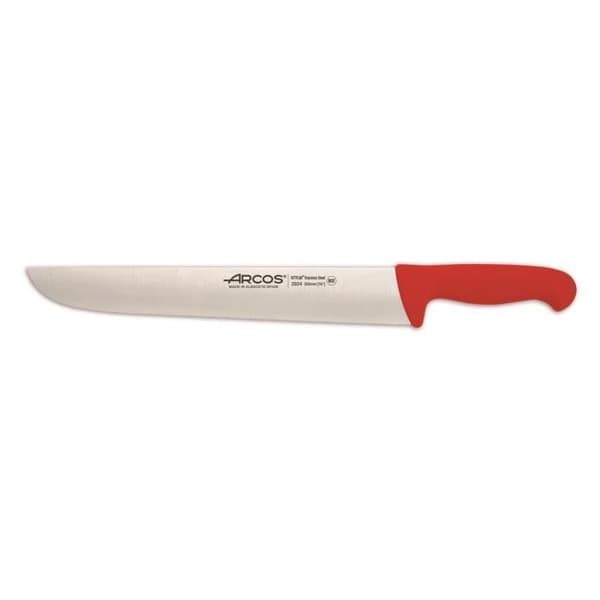 Slaktkniv Arcos Color - Prof 292422 i Nitrum rostfritt stål och mangoröd polypropen ergonomisk med blad av
