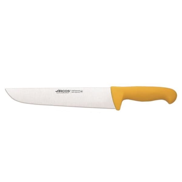 Slaktkniv Arcos Color - Prof 291800 i rostfritt stål Nitrum och mango polypropen gul ergonomisk med blad av