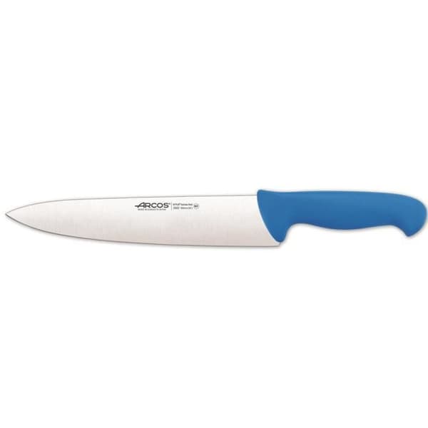 Arcos Couleur - Prof 292223 kockkniv i Nitrum rostfritt stål och ergonomisk polypropen mango och 25 cm blad, monter.