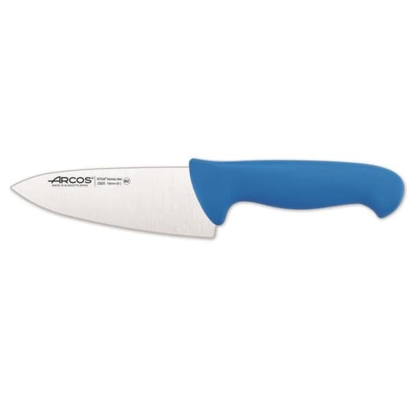 Slaktkniv Arcos Color - Prof 293023 i Nitrum rostfritt stål och blå polypropen mango ergonomisk med 15 blad