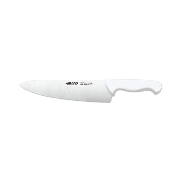 Kockkniv Arcos 2900 - Prof 290824 i Nitrum rostfritt stål och mango Polypropen vit ergonomisk med 25 cm blad,