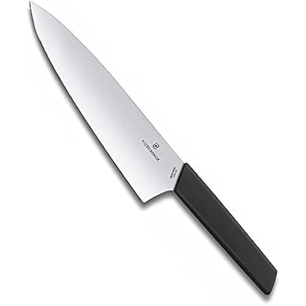 Skärkniv - VICTORINOX - Swiss Modern - Extra Stor Blad - Rostfritt Stål - Svart