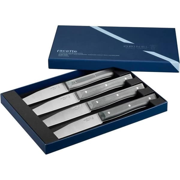 Opinel Set med 4 bordsknivar, skiffer