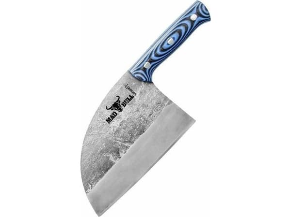 Kitchen knife Serb Samura Mad Bull 18 cm, blue