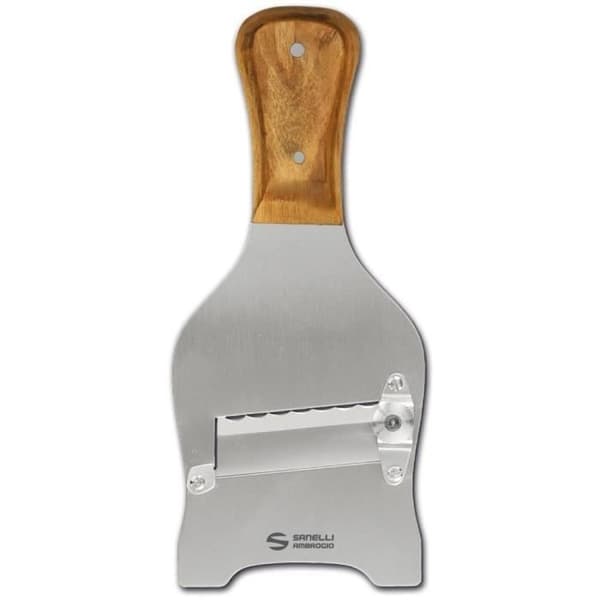 Stainless steel skivare med olivhandtag och vågblad Sanelli Ambrogio