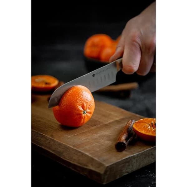 MasterClass kökskniv Edgekeeper 12 cm rostfritt stål svart/silver