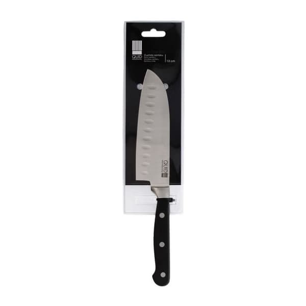 Santoku Knife Quid Professional Rostfritt stål Chef Black Black Metal (13 cm) (Pack 10x)