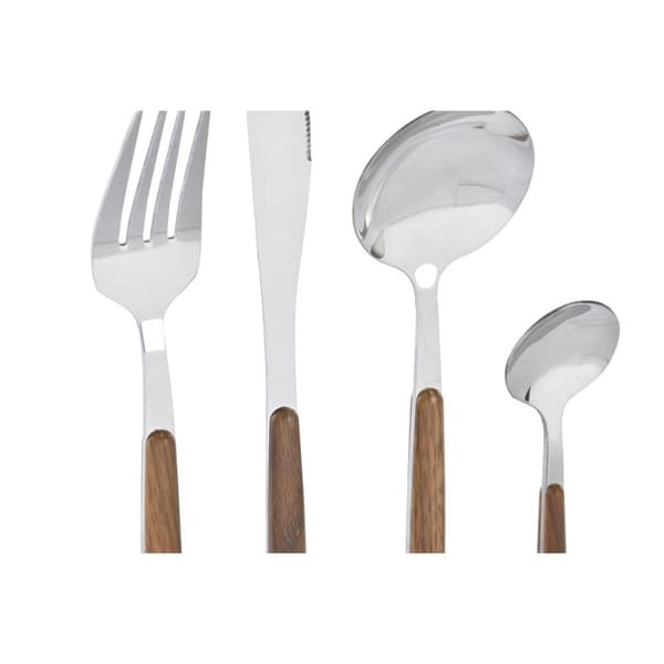 Bestick DKD Home Decor Silvrig Naturell Rostfritt stål (3 x 2 x 21 cm)