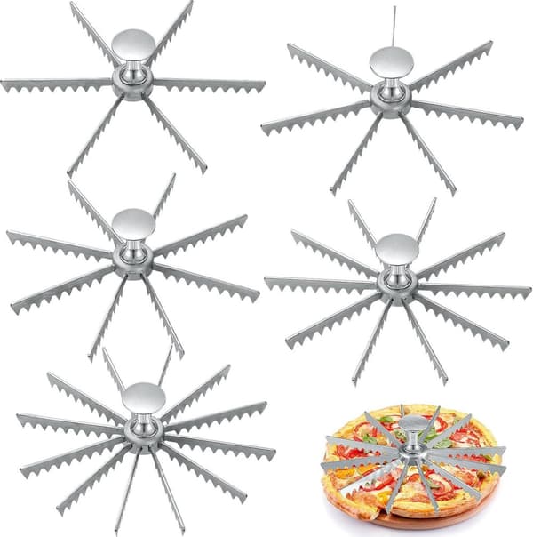 INF Ny pizzaskjærer med flere tenner - Pizzakniv i aluminiumslegering