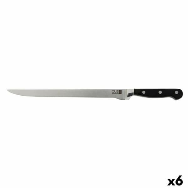Skinkkniv Quid Professional Rostfritt stål Chef Black Metal 28 cm (Pack 6x)