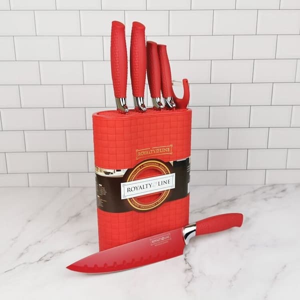 Knivset med Knivblock - 7-delar