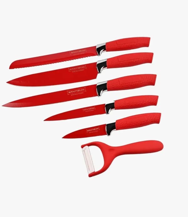 Knivset med Knivblock - 7-delar