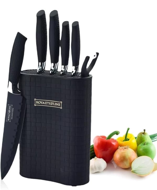 Knivset med Knivblock - 7-delar