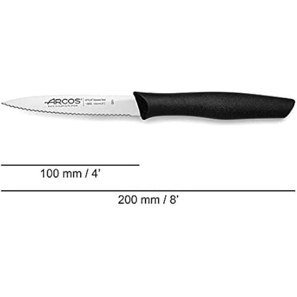 Skalpell - ARCOS - Nova - Blad i Rostfritt Stål NITRUM 100 mm - Handtag i Polypropylen - Sågtandad
