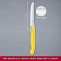 Miniatyrbild 2 av 2: Victorinox Swiss Classic Professional tomat- och bordskniv, extra skarpt blad, tandad kant, 11 cm, stål