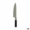 Miniatyrbillede 1 af 2: Køkkenkniv Kinvara KT11-5604S01 Sort Sølvfarvet Rustfrit stål Plastik 5 x 33,5 x 2,3 cm (12 enheder)