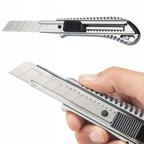 10x tapetkniv i aluminium
