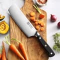 Pikkukuva 4 / 5: KEEMAKE Nakiri -veitsi, 7 tuuman ruostumattomasta teräksestä valmistettu terä, ergonominen kahvadesign,7 tuumaa