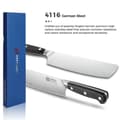 Pikkukuva 5 / 5: KEEMAKE Nakiri -veitsi, 7 tuuman ruostumattomasta teräksestä valmistettu terä, ergonominen kahvadesign,7 tuumaa