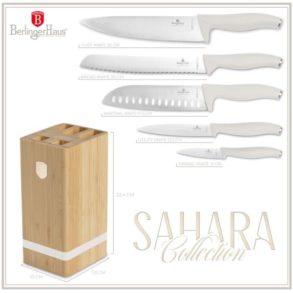 BERLINGER HAUS BH-2973 SAHARA KNIVSÆT I BAMBUKLOK