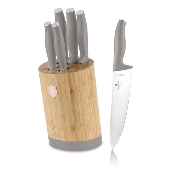 BERLINGER HAUS BH-2756 TAUPE KNIV SET I BAMBUKLOCK