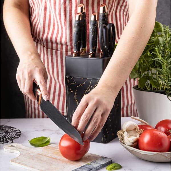 KÖKSKNIV SET I STÄLL MED EN SLIPPARE KLAUSBERG KB-7770