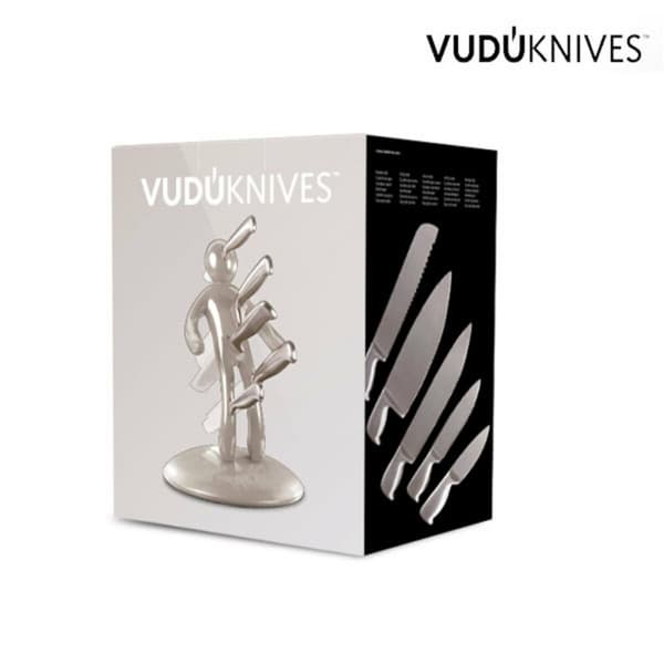 Vudú Knives Supreme Knivholder og Kniv Sæt (5 stykker) - Guld
