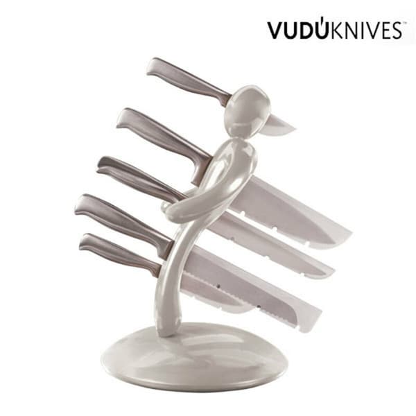 Vudú Knives Supreme Knivholder og Kniv Sæt (5 stykker) - Guld