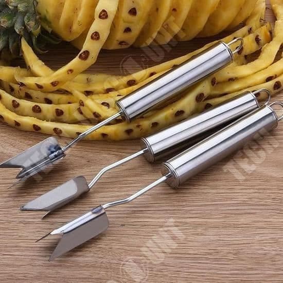 TD® 5-delad kökskniv av rostfritt stål ananas Bekväm användning - Bekvämt - Vackert snitt - Inga hudrester
