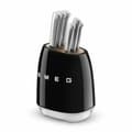 Miniatyrbillede 3 af 8: Sæt med køkkenknive og holder Smeg KBSF02BL