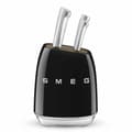 Miniatyrbillede 1 af 8: Sæt med køkkenknive og holder Smeg KBSF02BL