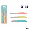 Pikkukuva 2 / 4: Kuorimaveitsisetti Quttin Basic Monivärinen Ruostumaton teräs 9 cm 3 Kappaletta (18 osaa)