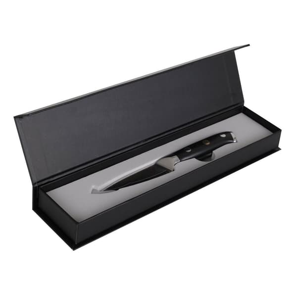Skalkniv Quttin Damaskus Svart Silvrig Rostfritt stål 9 cm (2 antal)
