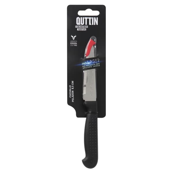 Skalkniv Quttin Laser Svart Silvrig Rostfritt stål 8,5 cm (36 antal)