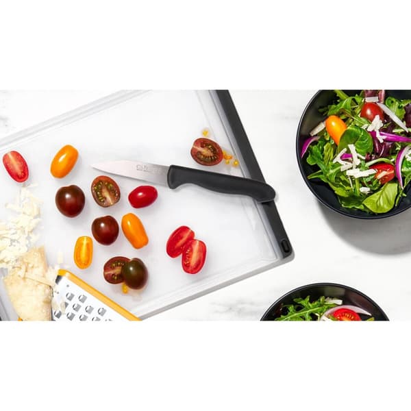 Set med skalknivar Cuyfor Svart Silvrig Rostfritt stål 7,5 cm 6 Delar (24 antal)
