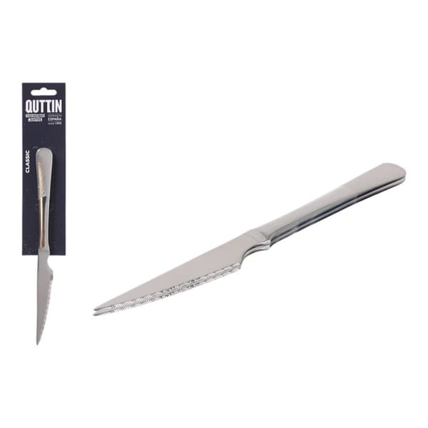 Kjøttknivssett Quttin Classic Sølv Rustfritt stål 21,5 x 1,9 cm 2 Deler (12 enheter)