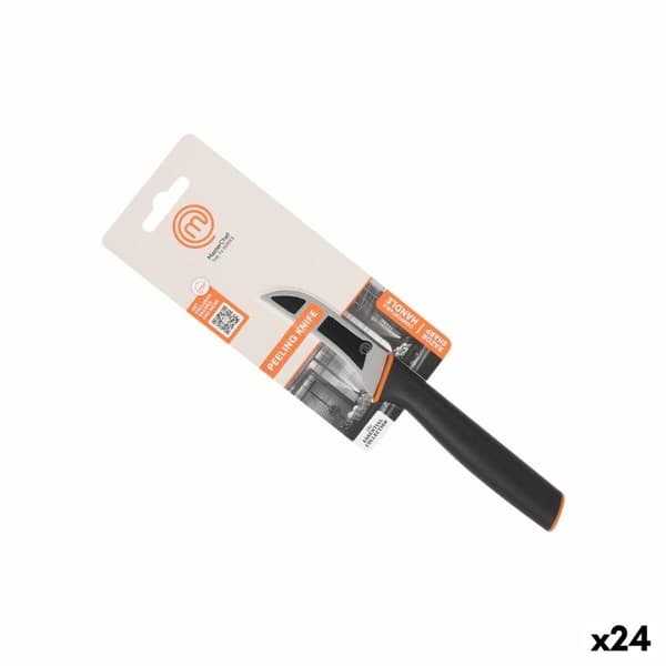 Kuorimaveitsi MasterChef Musta Hopeinen Ruostumaton teräs 7,5 cm (24 osaa)